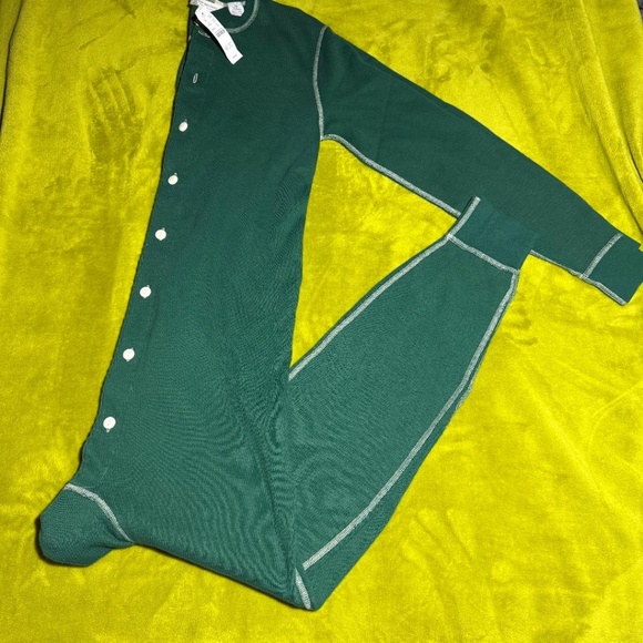 NWT J.CREW Waffle Union Suit (onesie)  Deep Alpine in XS - Picture 10 of 12